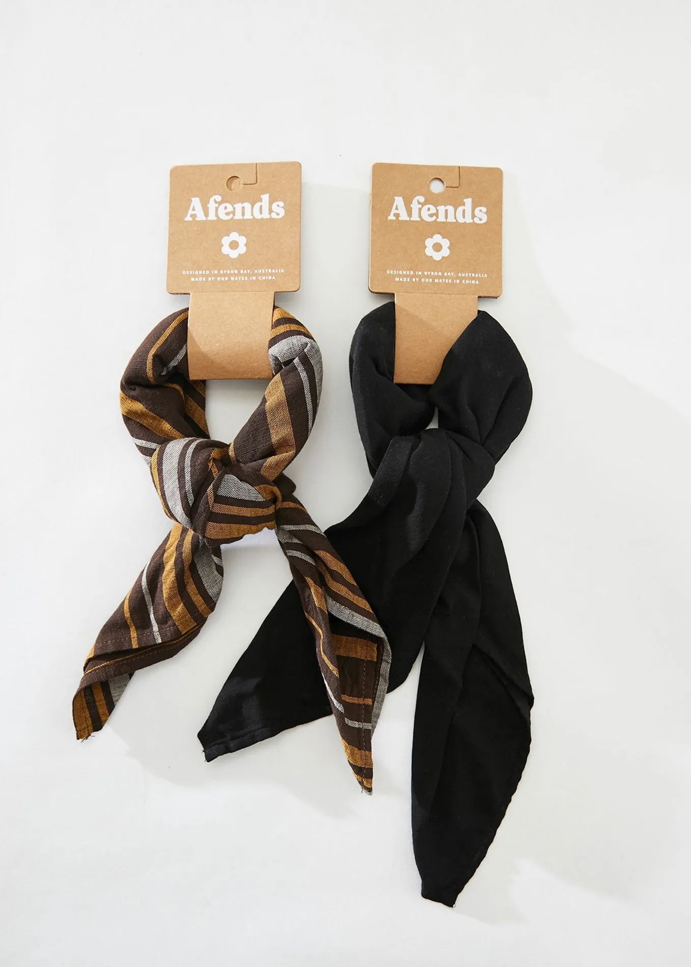 Afends Womens Madda - Hemp Scarf - Black