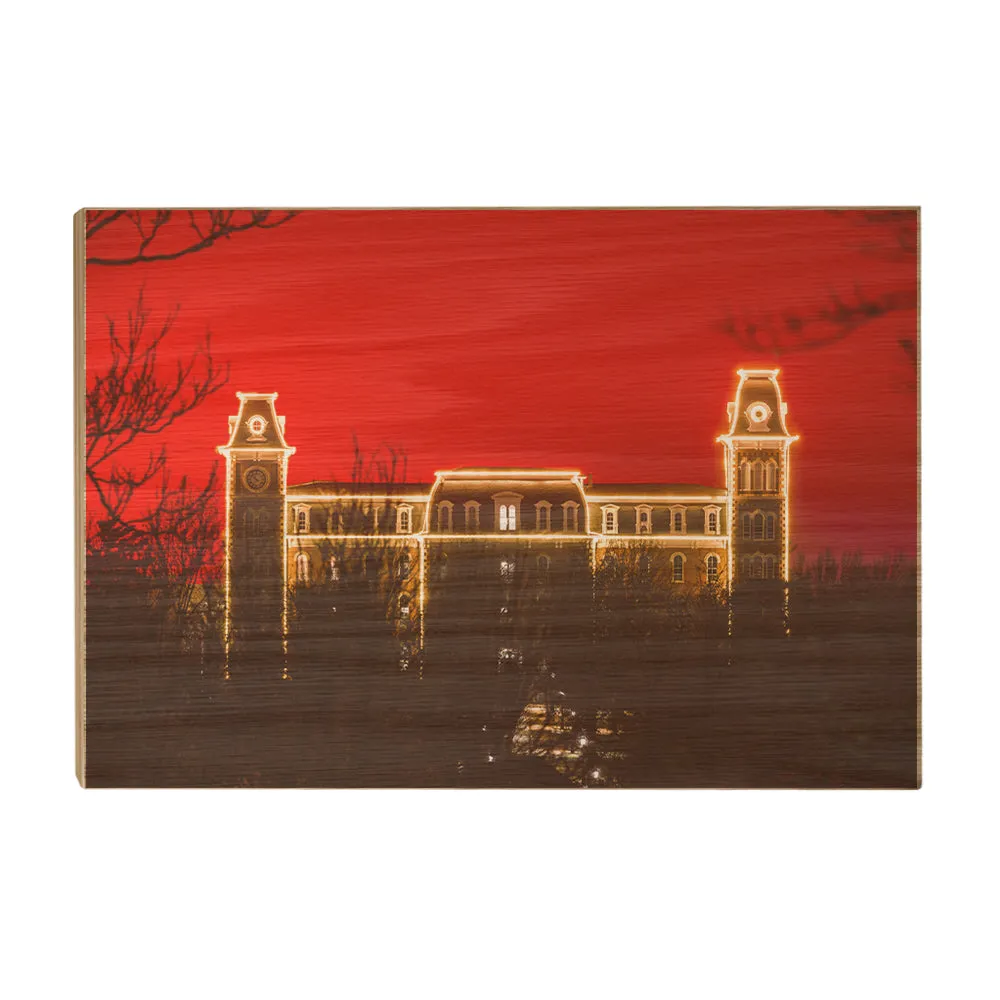 Arkansas Razorbacks - Red Christmas Old Main