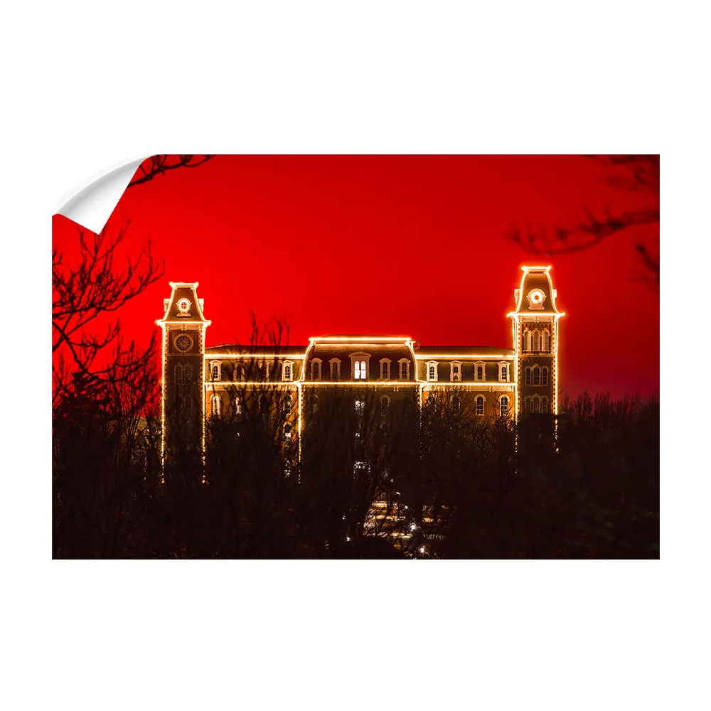 Arkansas Razorbacks - Red Christmas Old Main
