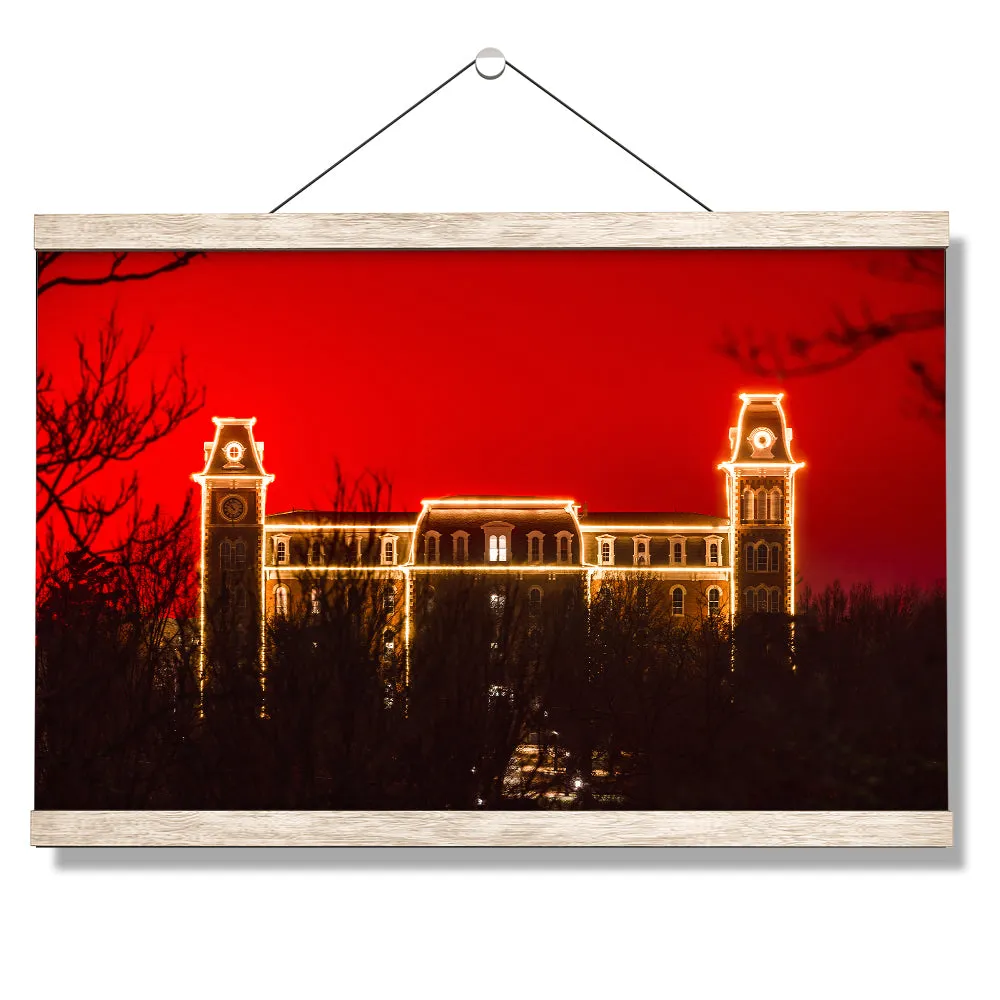 Arkansas Razorbacks - Red Christmas Old Main