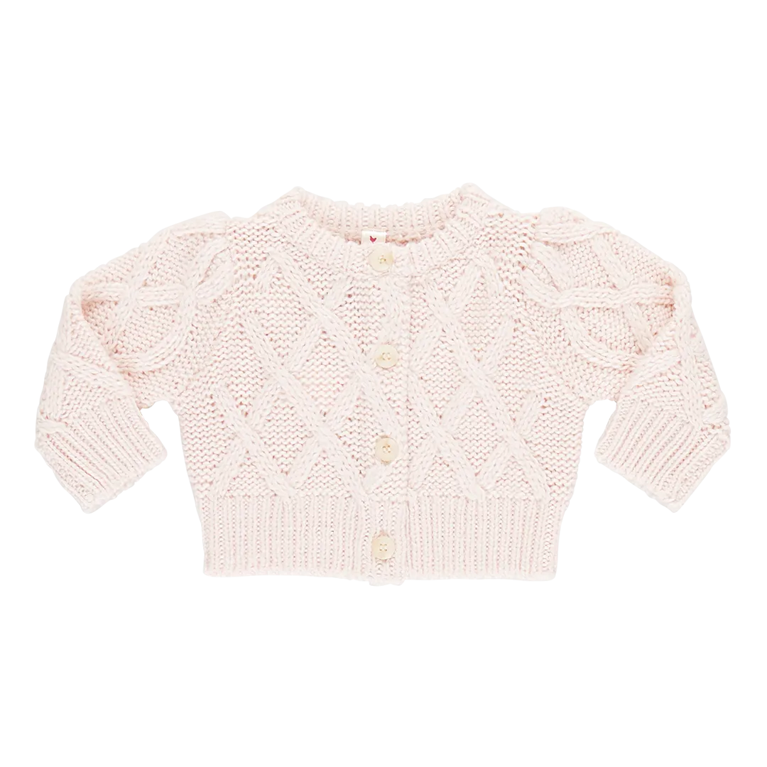 Baby Cuddle Blanket and Sweater Set - Pale Pink