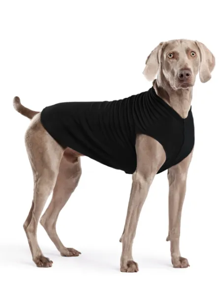 black stretch fleece