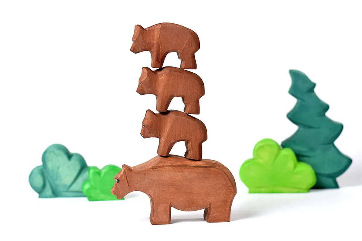 Bumbu Wooden Bear Cub Toy