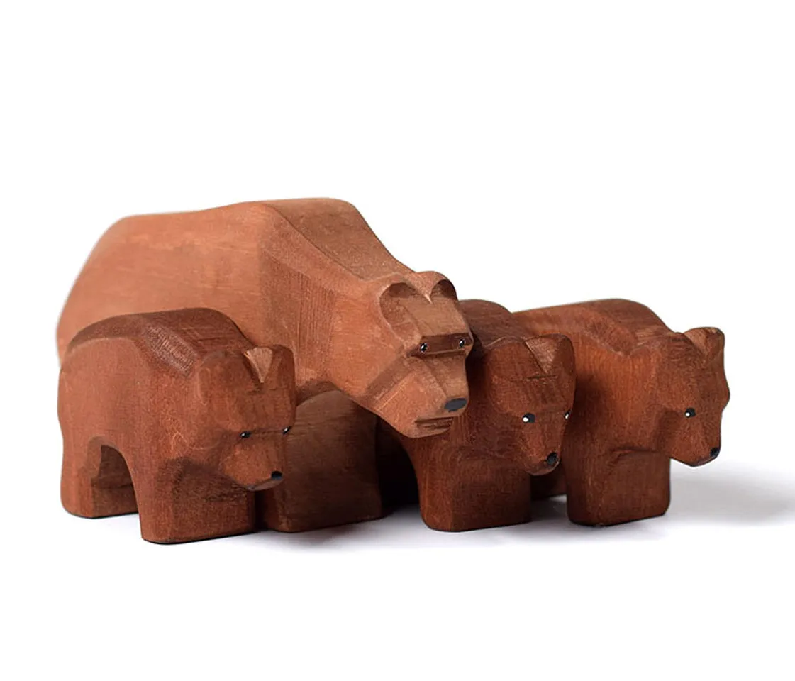 Bumbu Wooden Bear Cub Toy