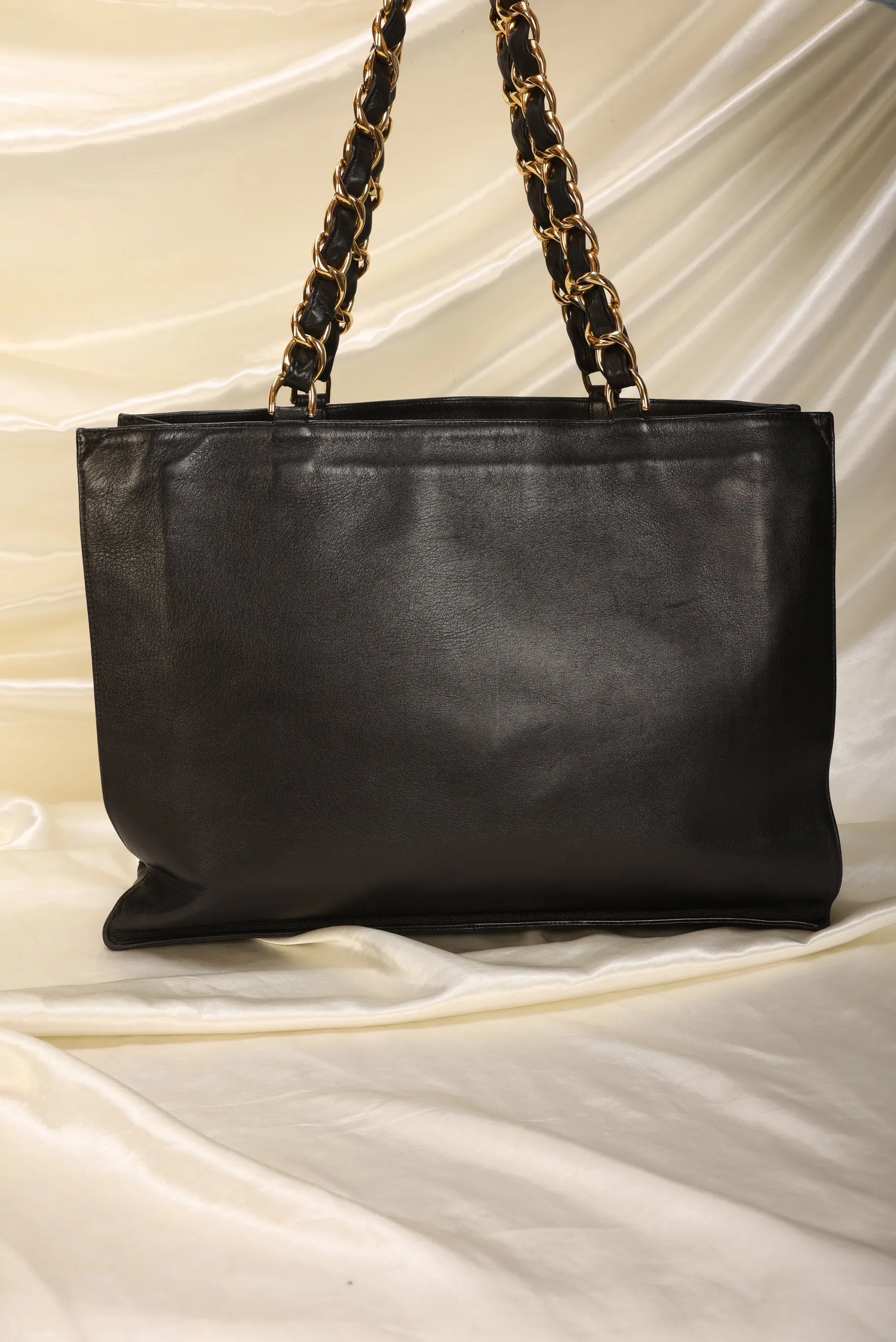 Chanel Lambskin Chunky Chain Timeless Tote