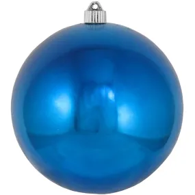 Christmas By Krebs 8" (200mm) Shiny Balmy Seas Blue [1 Piece] Solid Commercial Grade Indoor and Outdoor Shatterproof Plastic, UV and Water Resistant Ball Ornament Decorations
