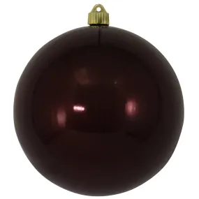 Christmas By Krebs 8" (200mm) Shiny Hot Java Brown [1 Piece] Solid Commercial Grade Indoor and Outdoor Shatterproof Plastic, UV and Water Resistant Ball Ornament Decorations