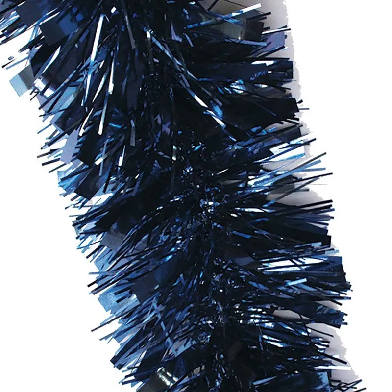 Christmas Chunky Tinsel Navy Blue 2m