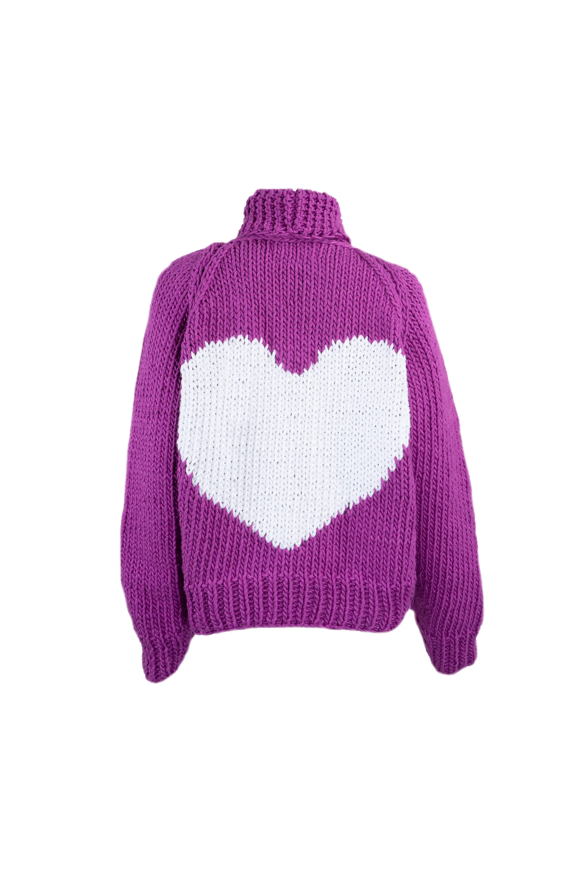 Chunky Cotton Heart Cardi