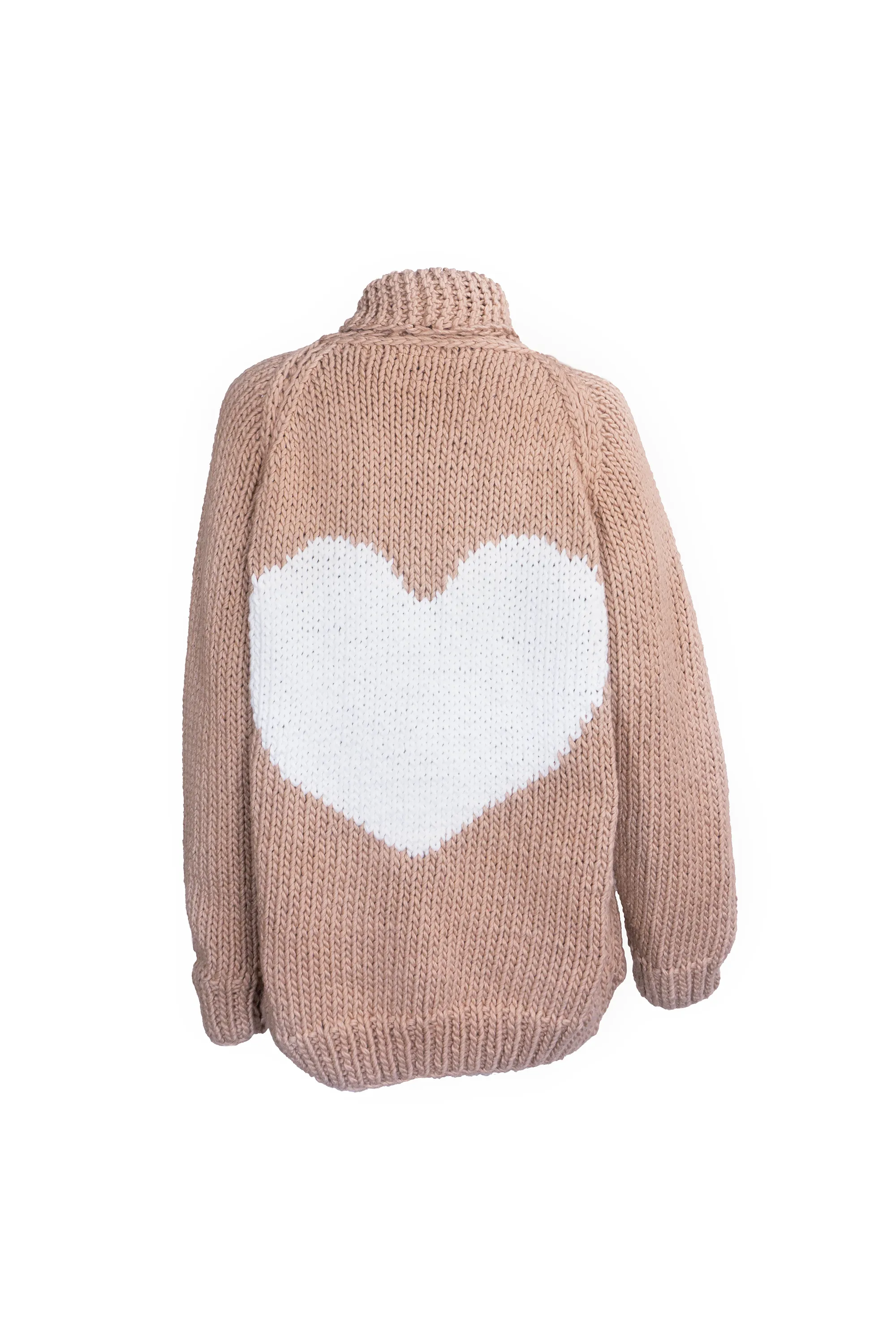 Chunky Cotton Heart Cardi