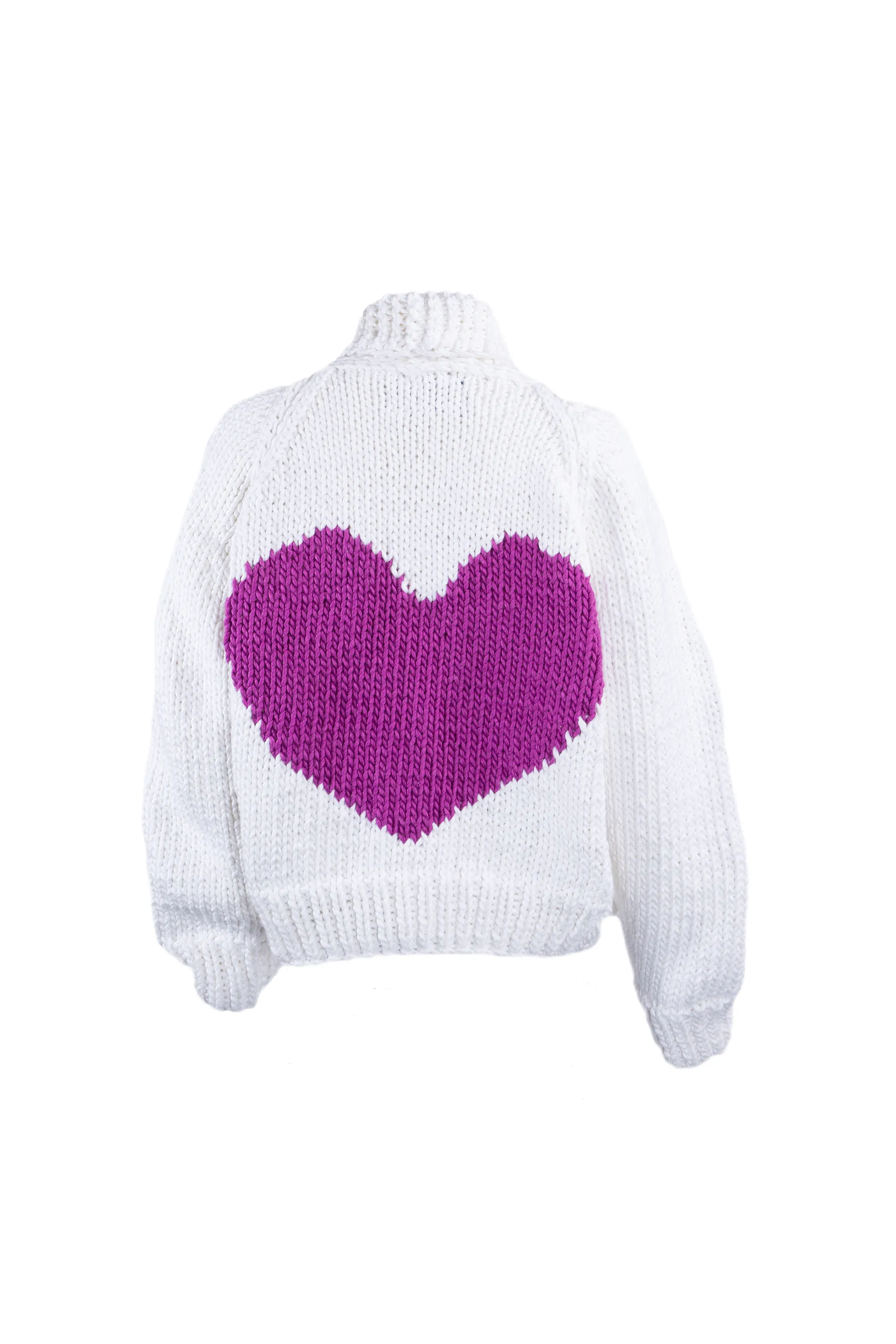 Chunky Cotton Heart Cardi