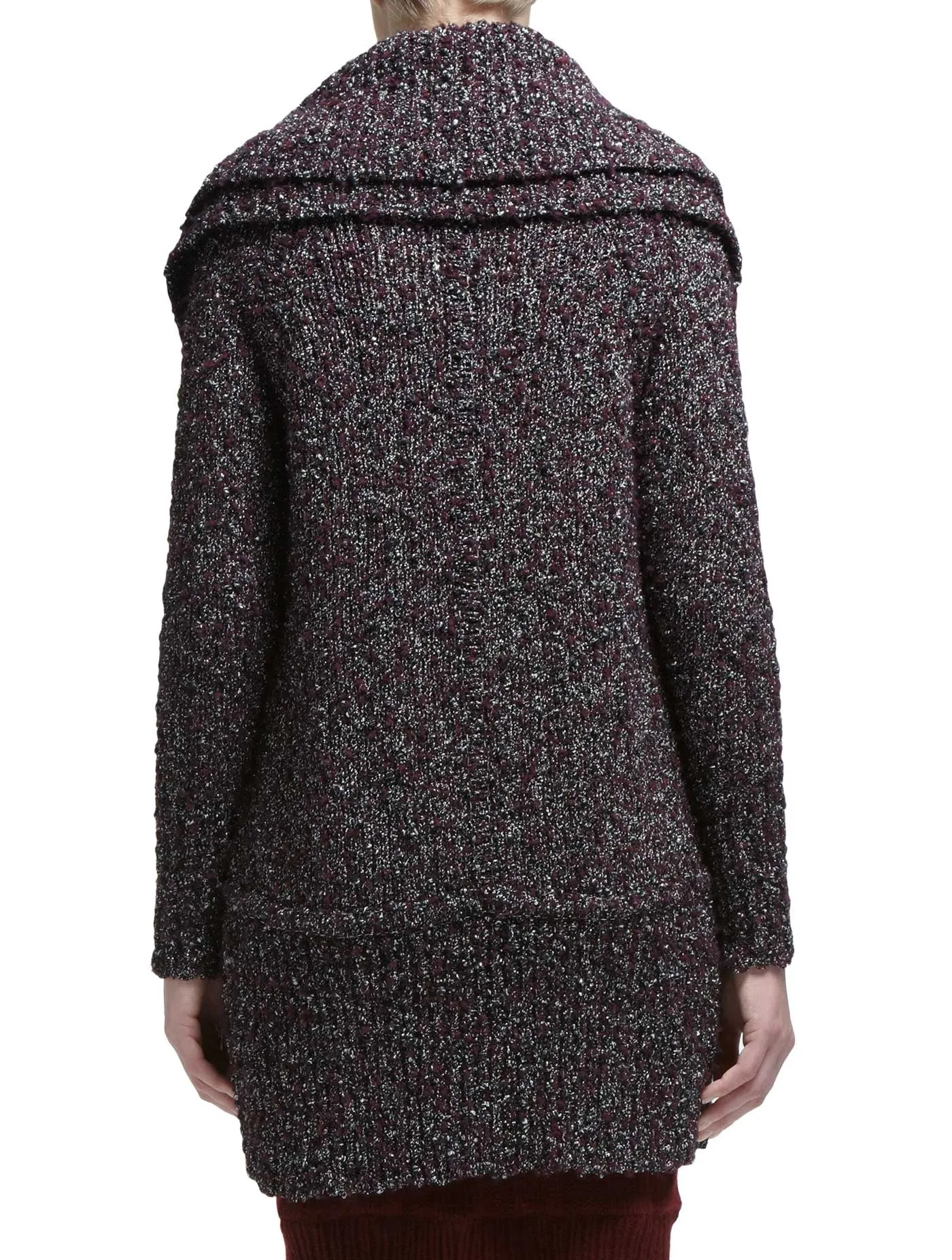 CHUNKY SHAWL COLLAR CARDIGAN