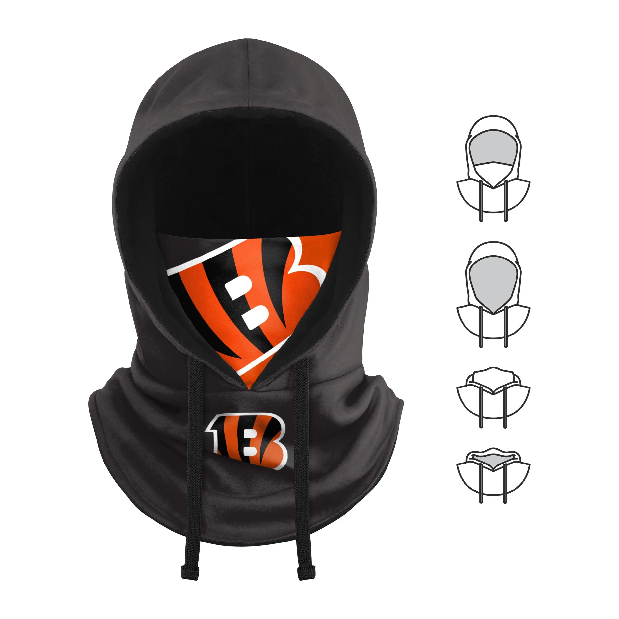 Cincinnati Bengals NFL Drawstring Hooded Gaiter -