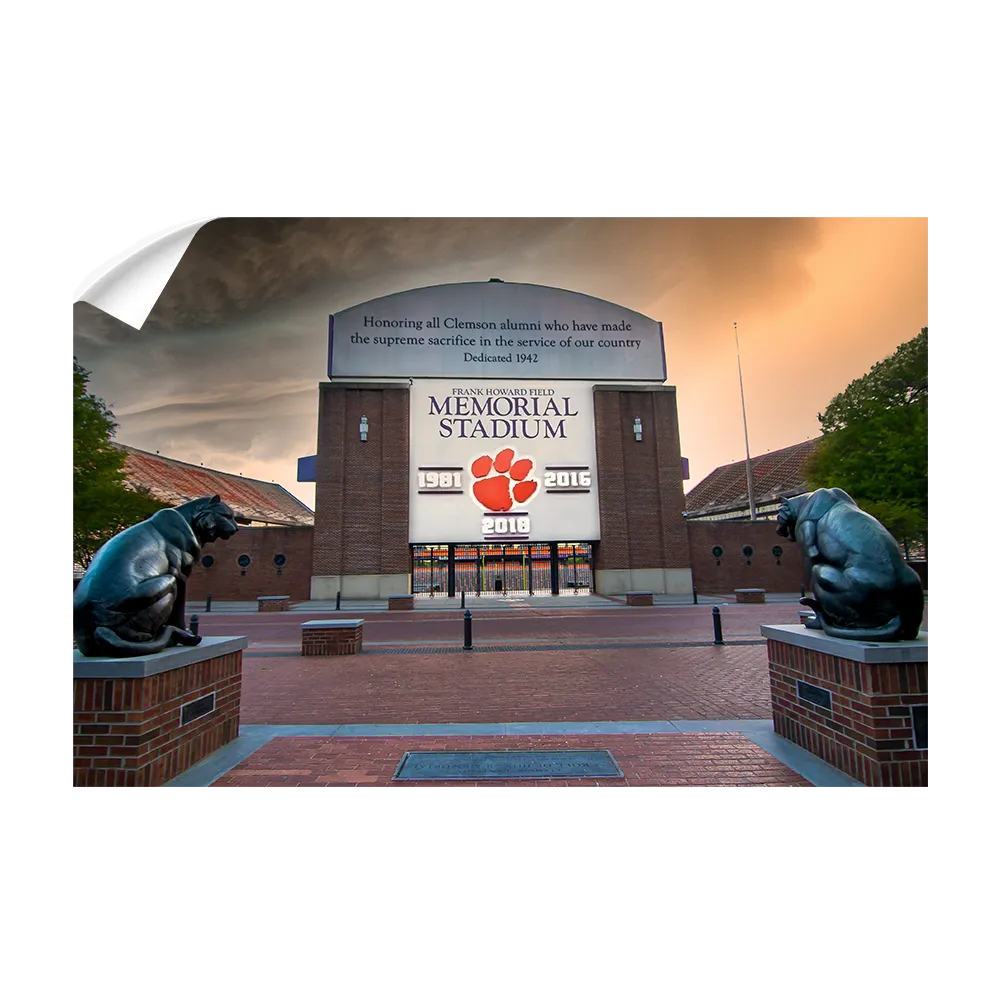 Clemson Tigers - Watchful Eyes Sunset