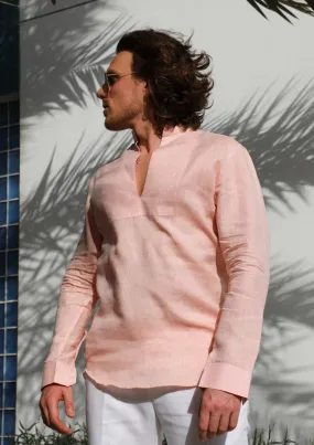 Cuba Linen Shirt - Orange