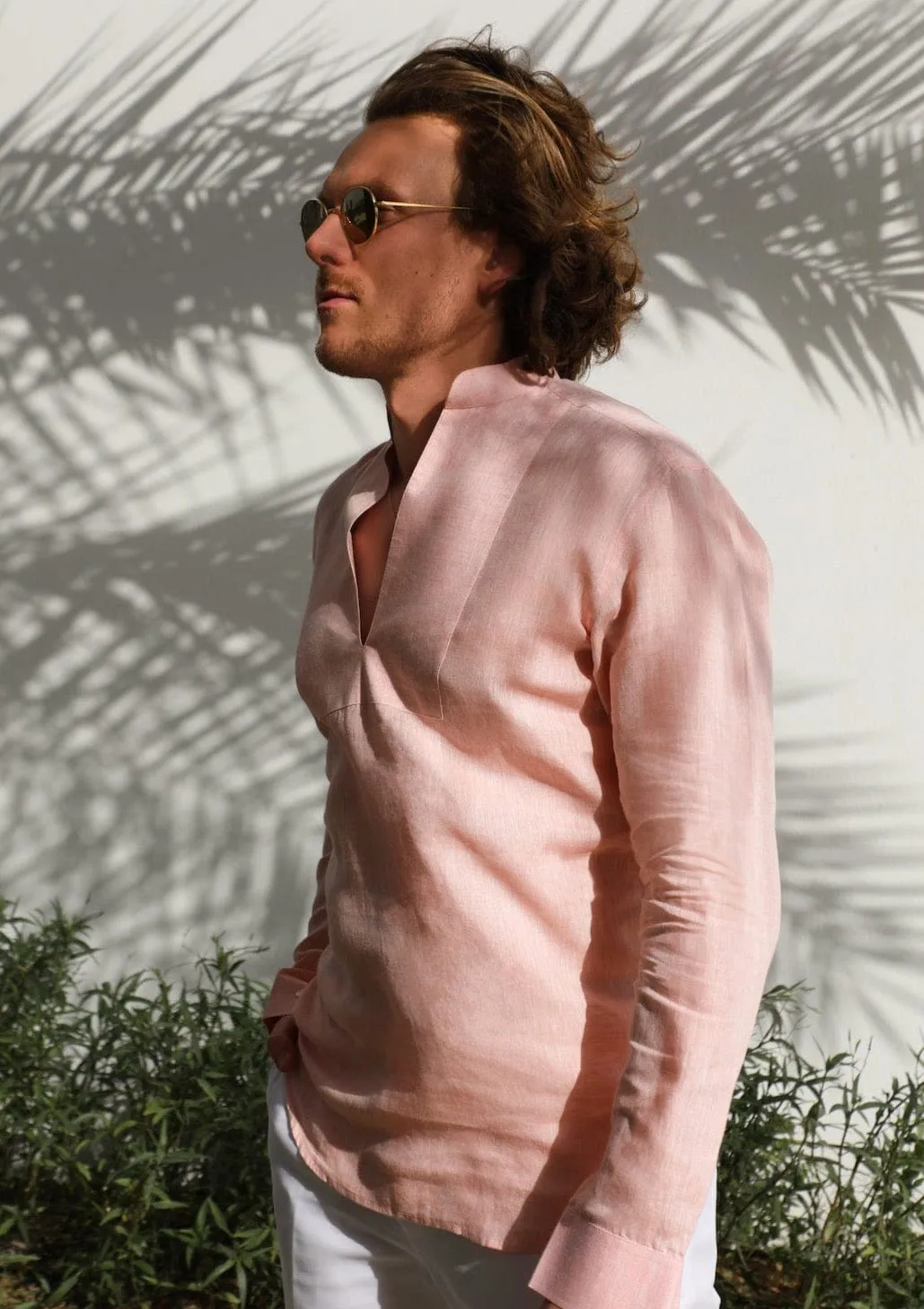 Cuba Linen Shirt - Orange