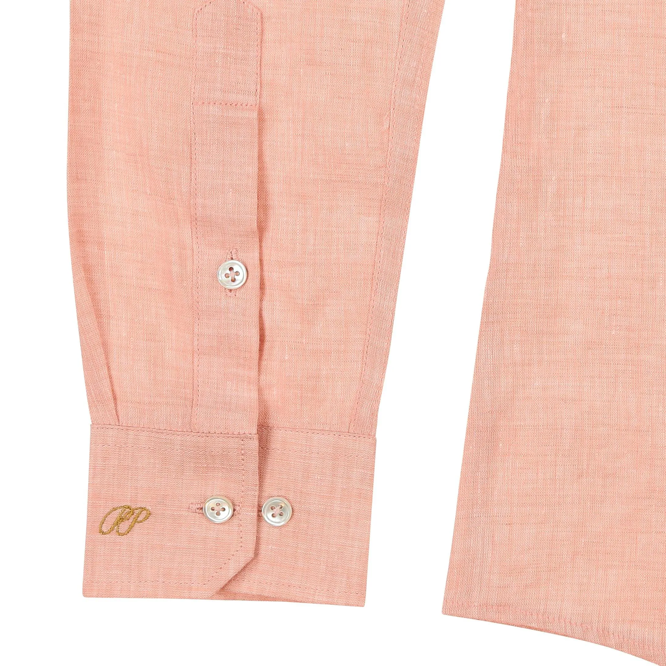 Cuba Linen Shirt - Orange