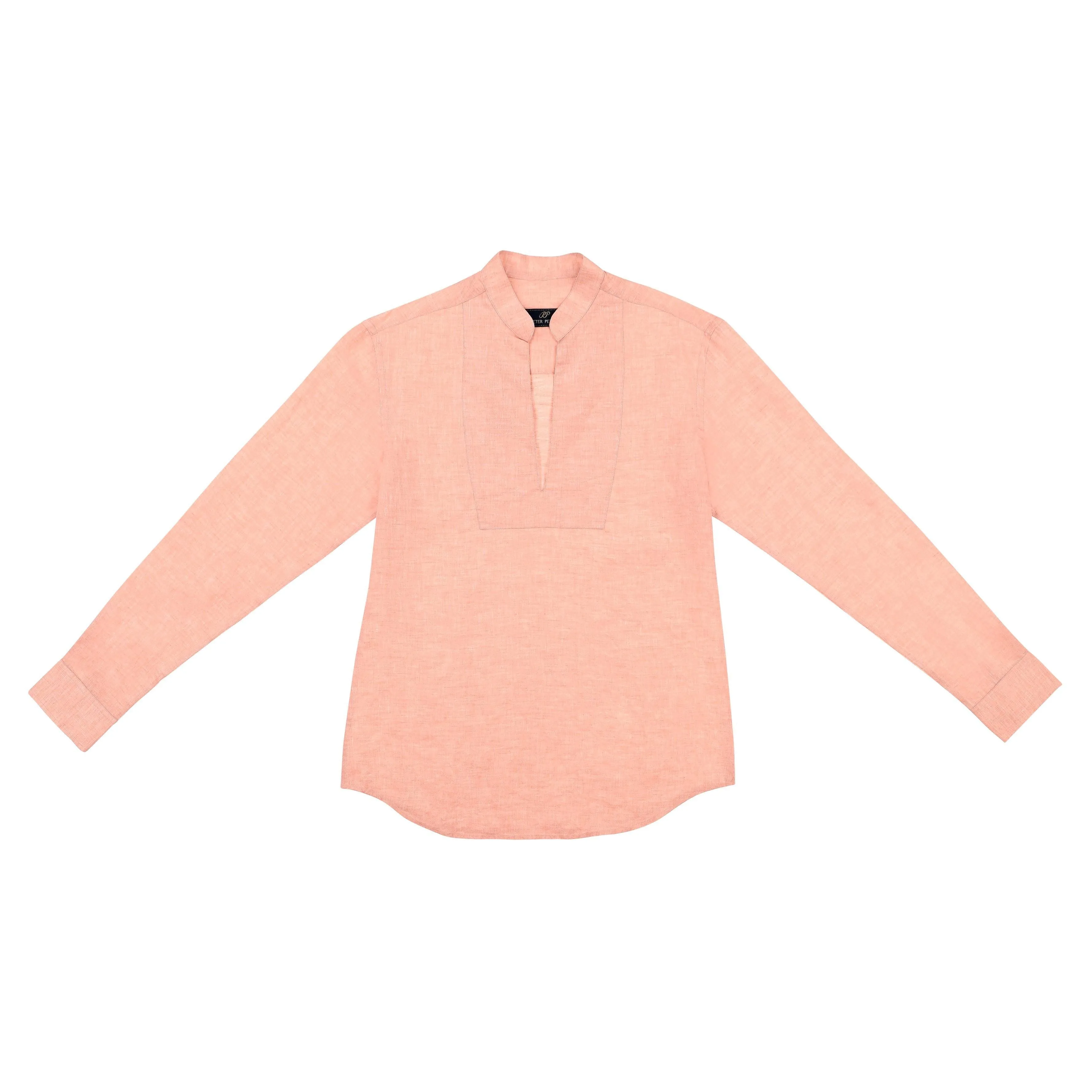 Cuba Linen Shirt - Orange