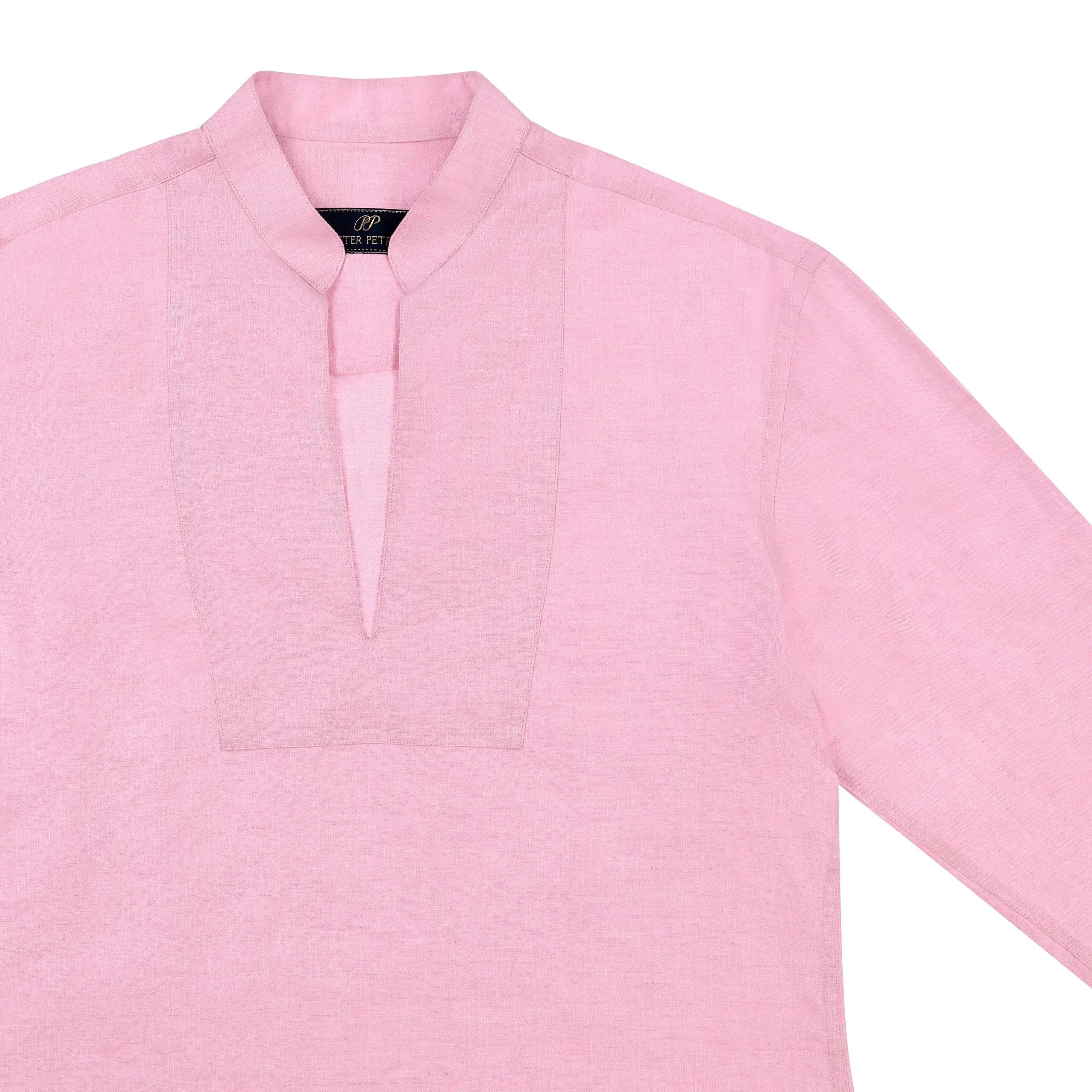 Cuba Linen Shirt - Pink