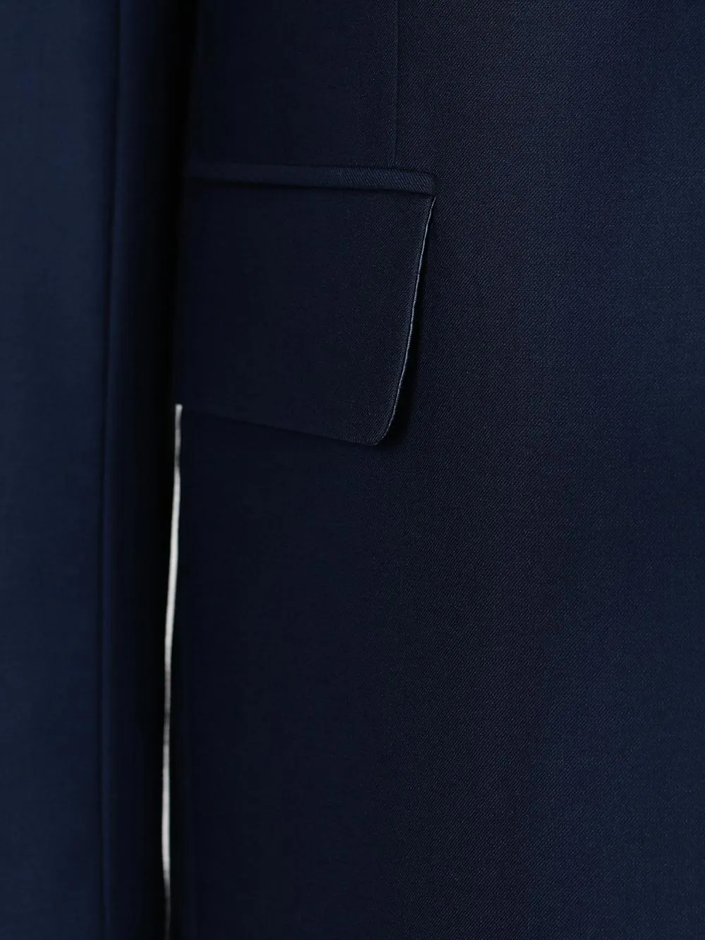 Dark Blue Pure Linen Men Summer Suit