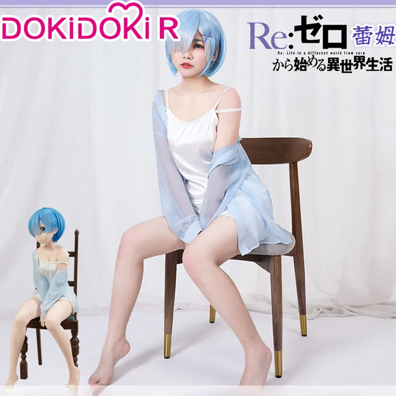 DokiDoki-R Anime Re Zero Cosplay Rem Cosplay Pajamas Halloween