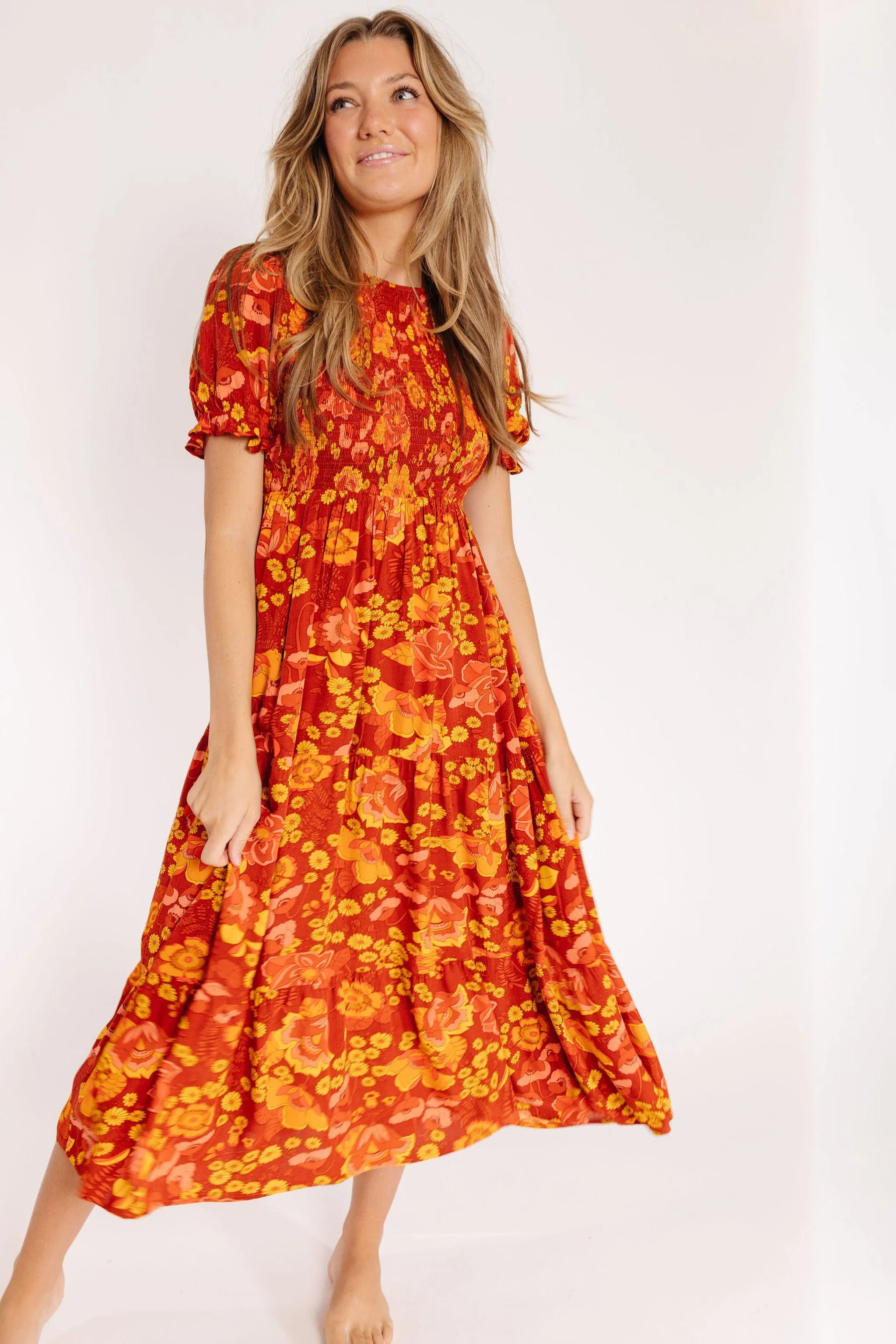 Duke Dress in Brick