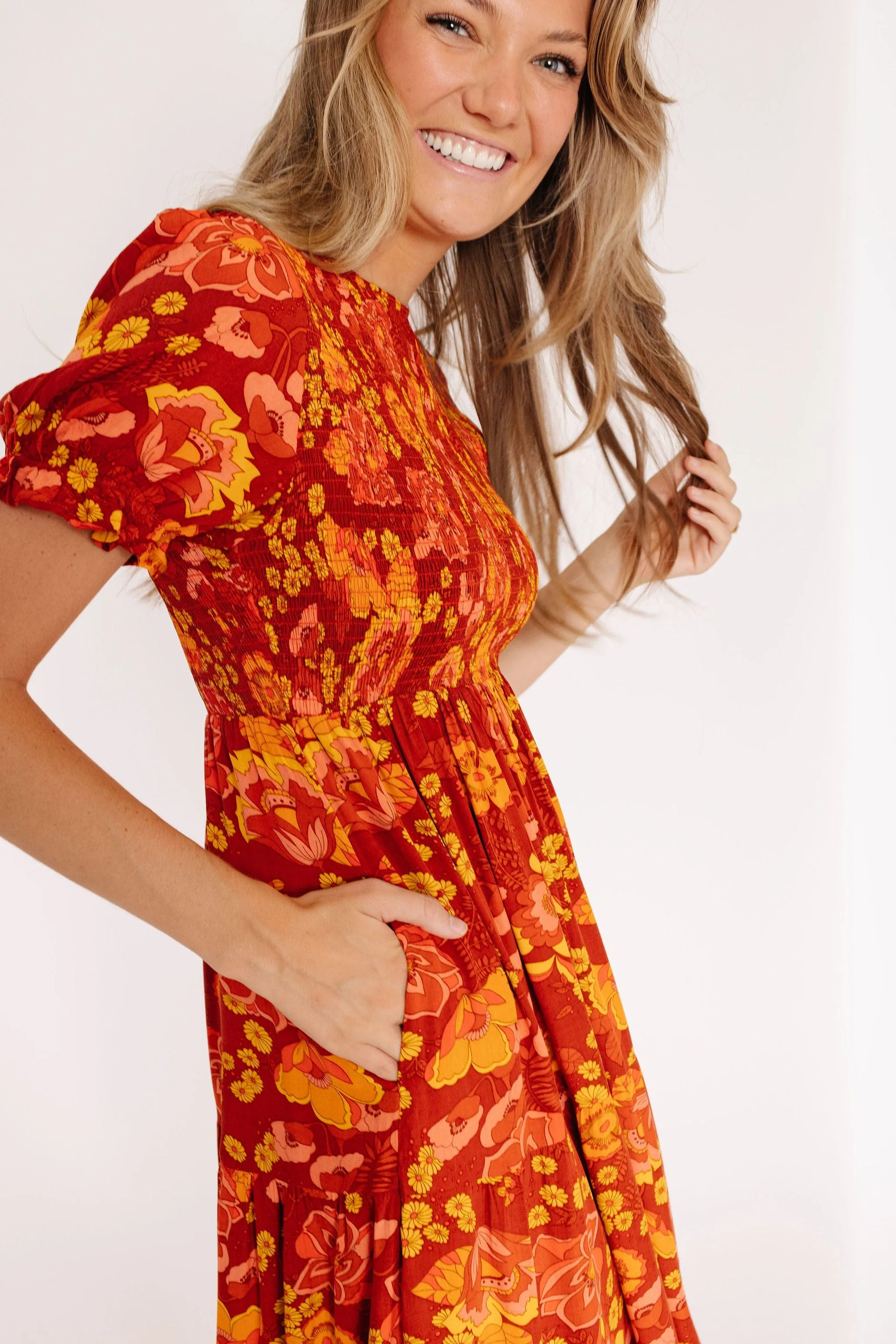 Duke Dress in Brick