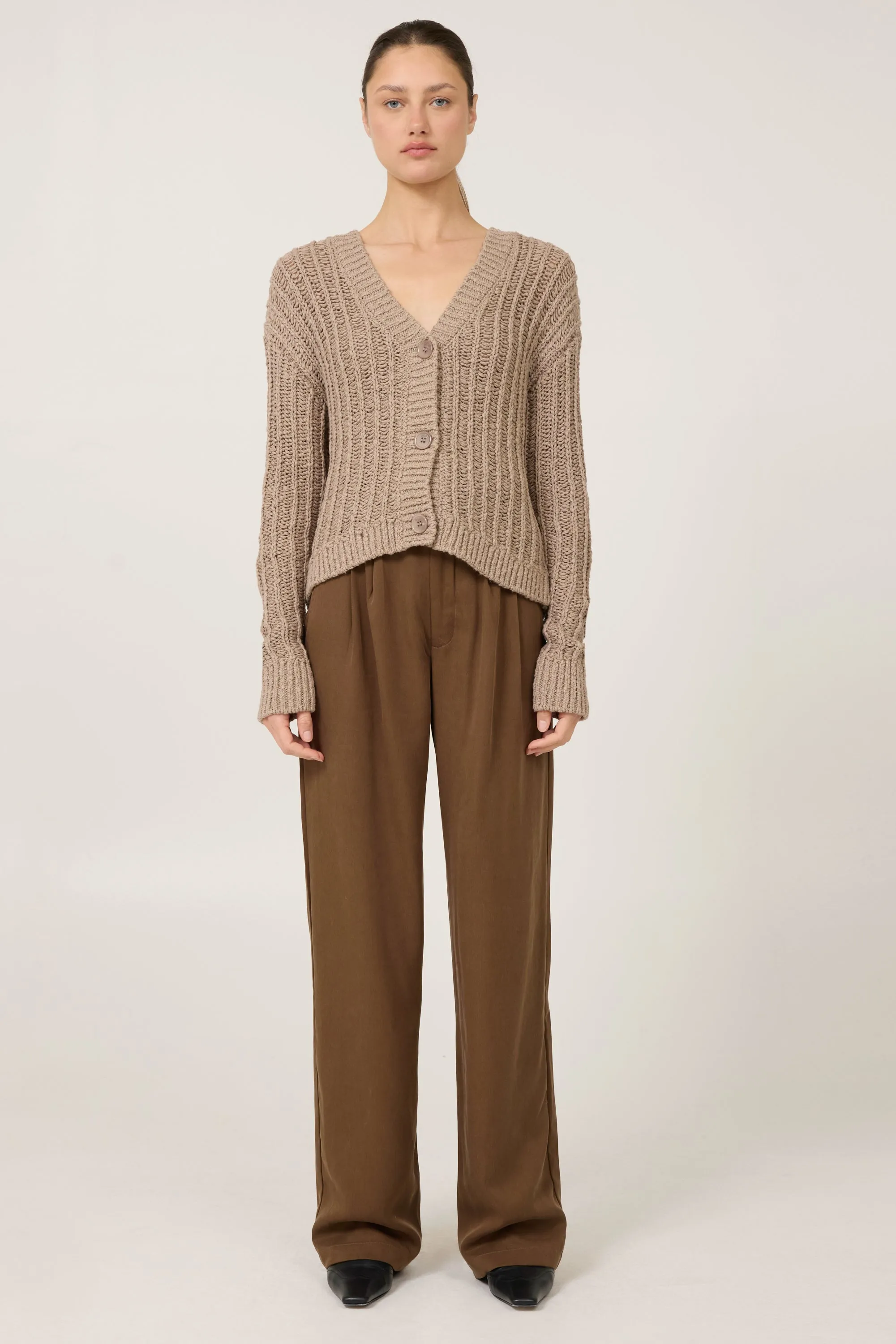 Elba Cardigan - Stone