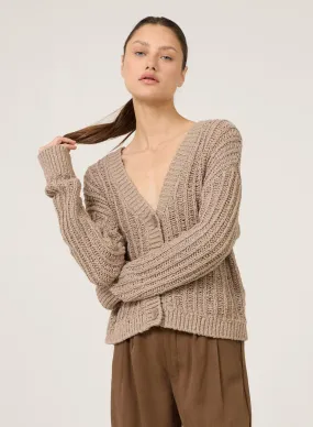 Elba Cardigan - Stone
