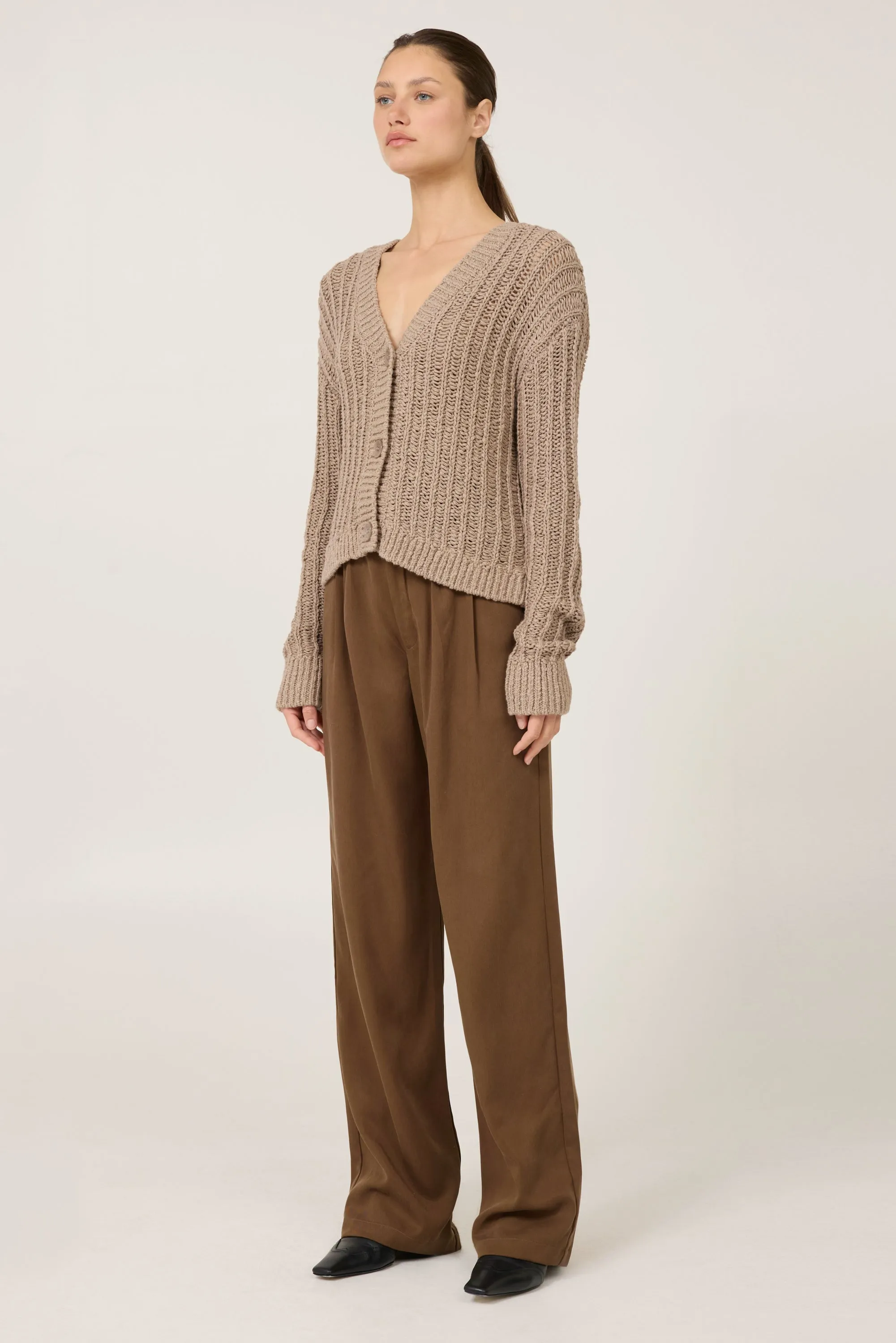 Elba Cardigan - Stone