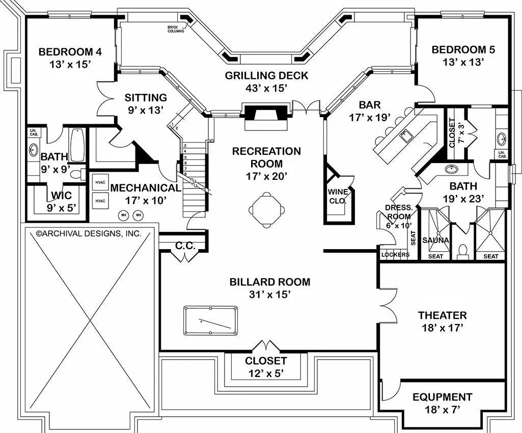 Elegant Modern Living with Unfinished Basement Space and Grilling Terrace