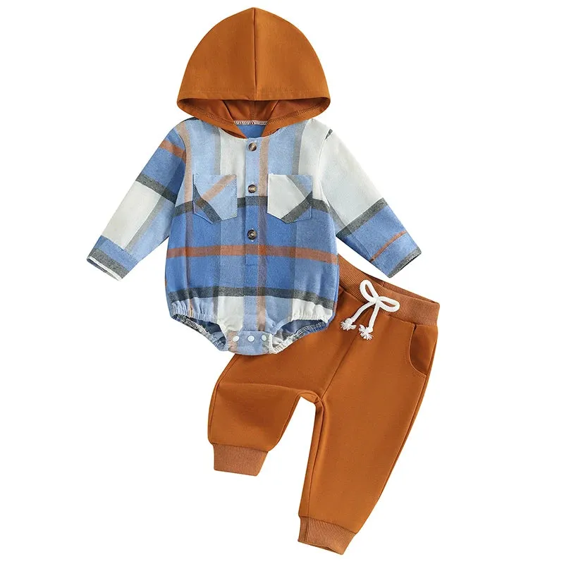 Fall Plaid Hoodie Sweatshirt