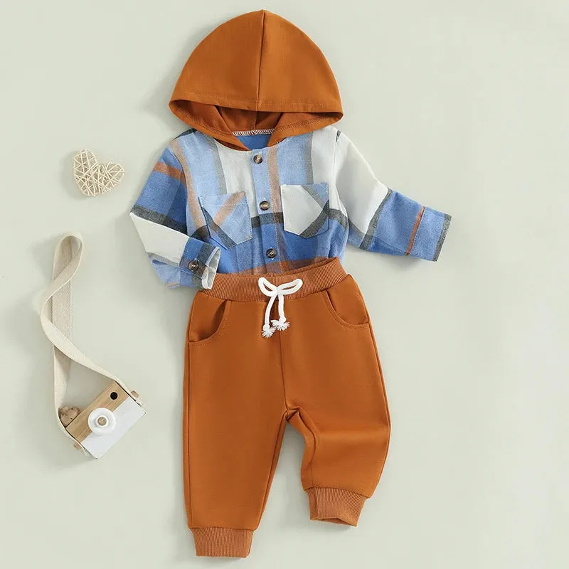 Fall Plaid Hoodie Sweatshirt
