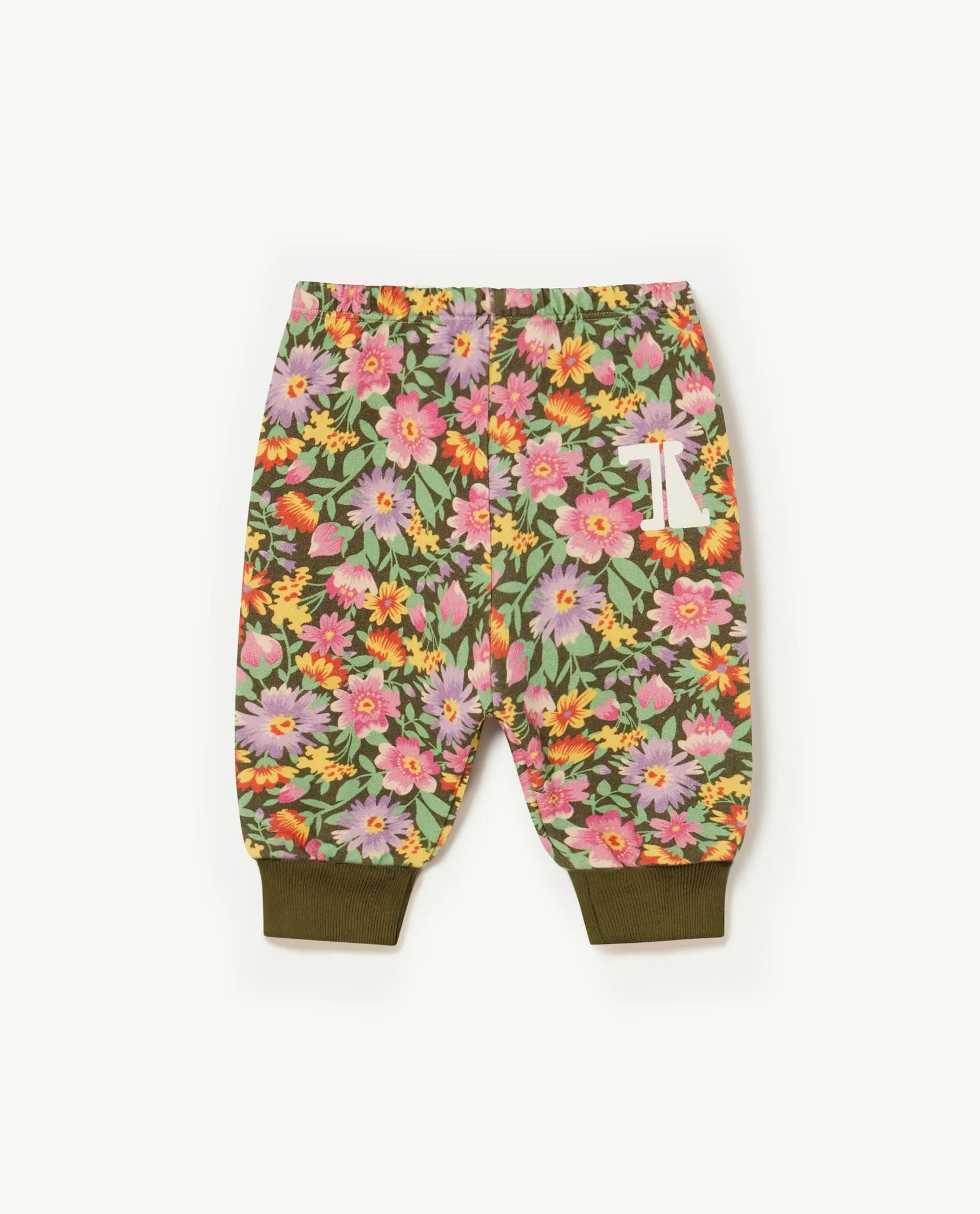 Flowers Beige Dromedary Baby Pants