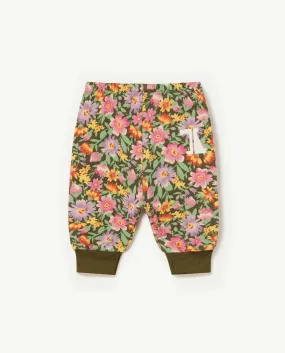 Flowers Beige Dromedary Baby Pants