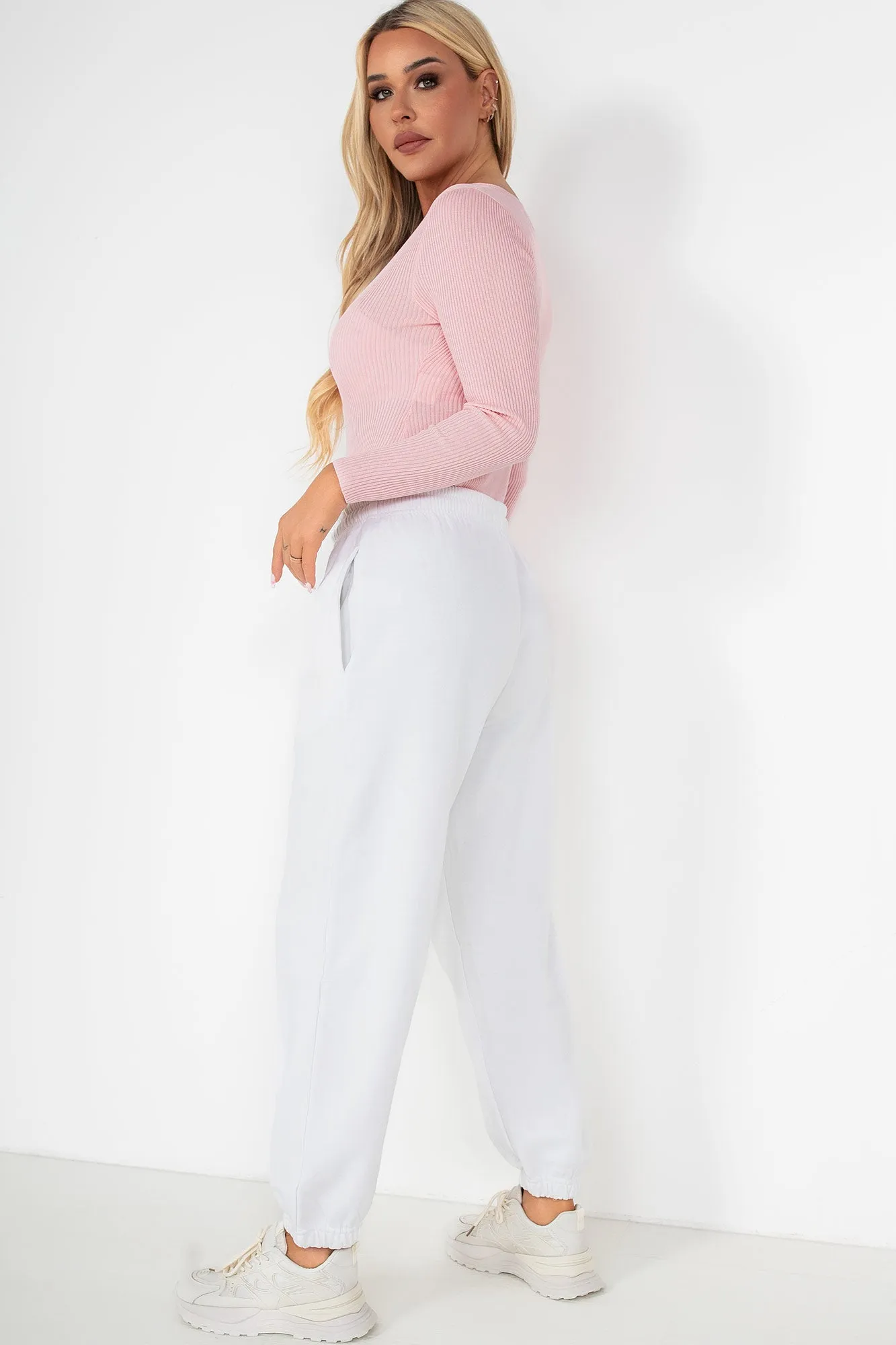 Gabby Pink Knit Long Sleeve Bodysuit