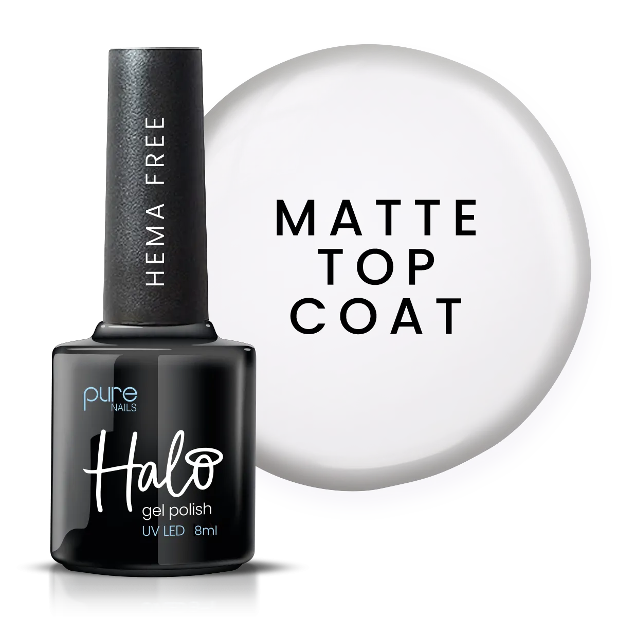 Halo Gel Polish 8ml Matte Top Coat