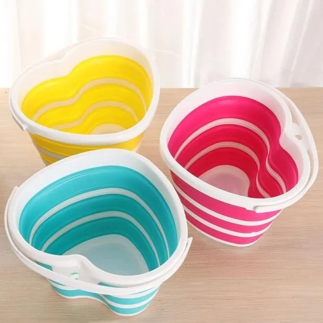 Heart-shaped Folding Bucket