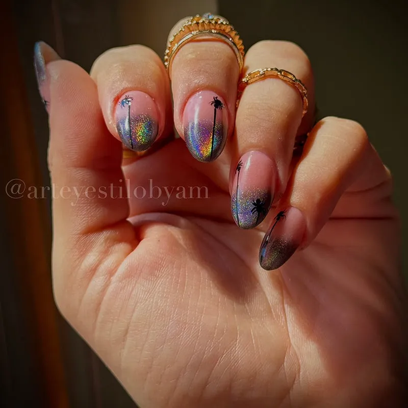 Hema-Free Rainbow Cat Eye Gel