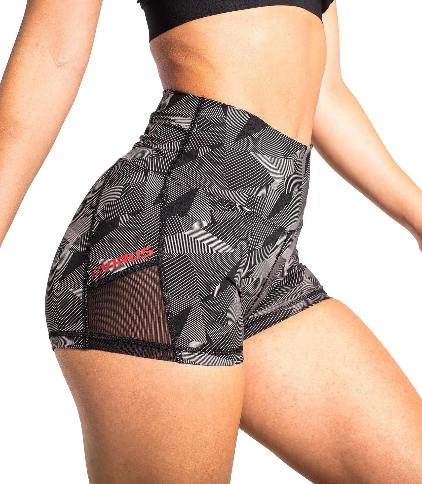 HIGH RISE BOX SHORT- GEO/BLACK