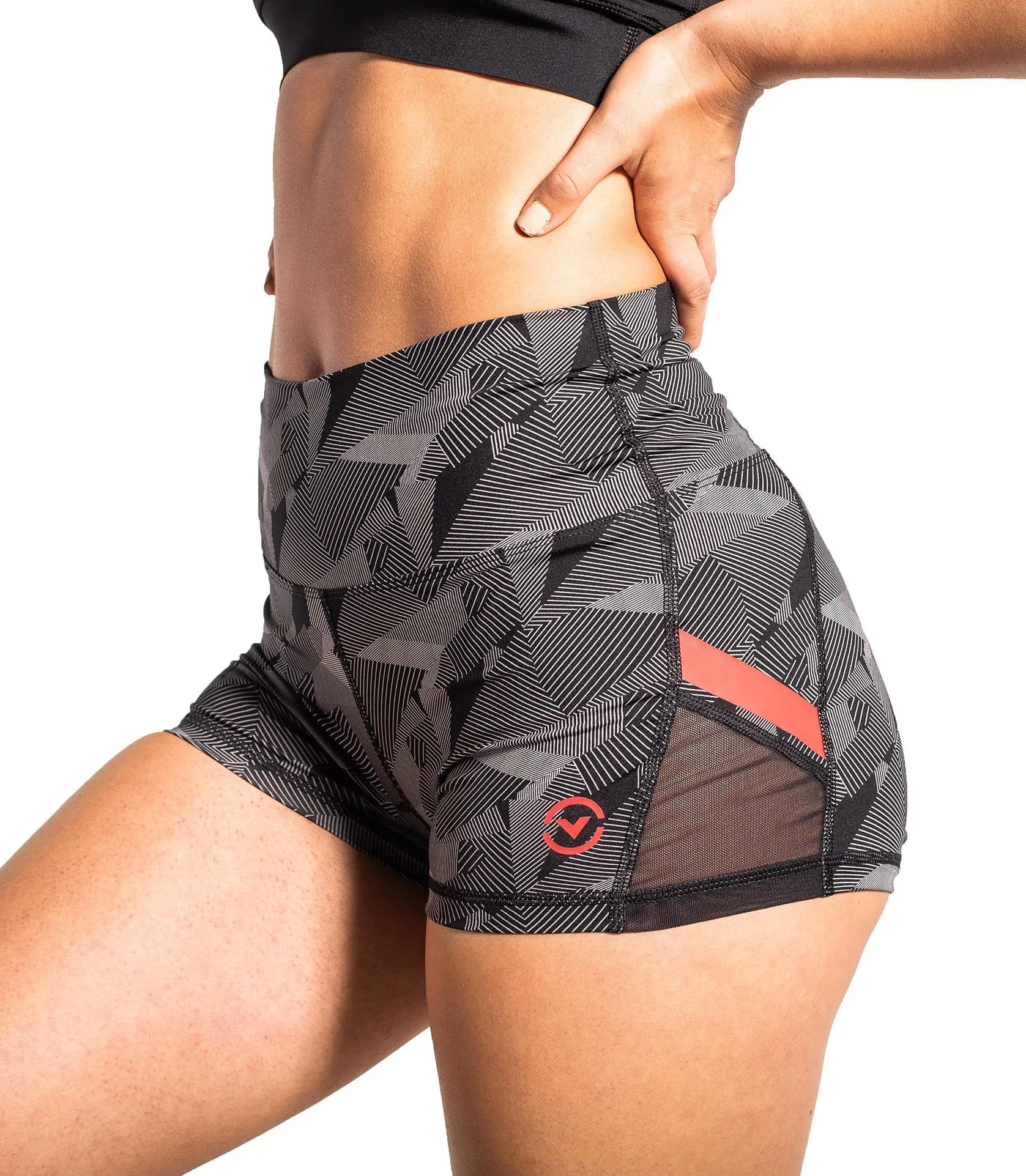 HIGH RISE BOX SHORT- GEO/BLACK
