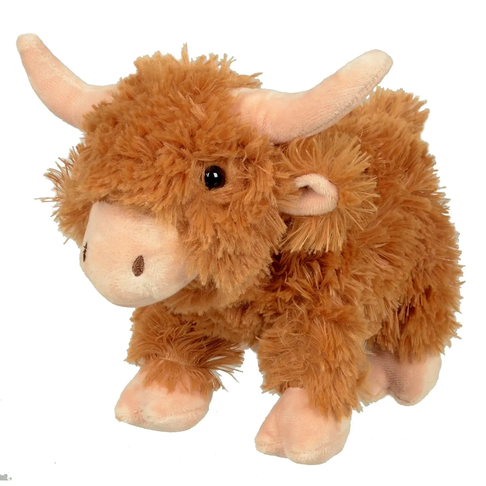 Hughie The Highland Cow Standing Soft Toy Plush Recycled Pal 28cm
