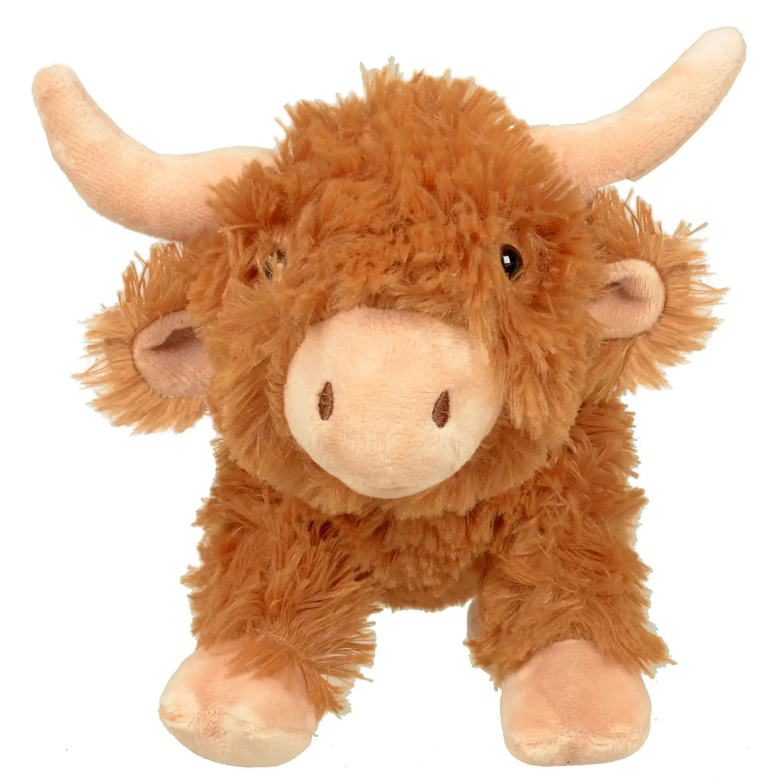 Hughie The Highland Cow Standing Soft Toy Plush Recycled Pal 28cm