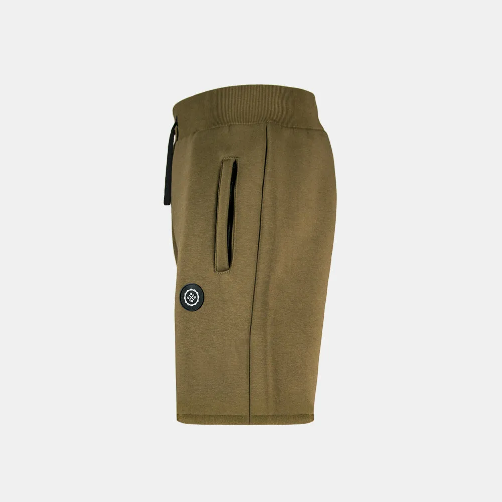 KUMU COCOON SWEATSHORTS - KHAKI