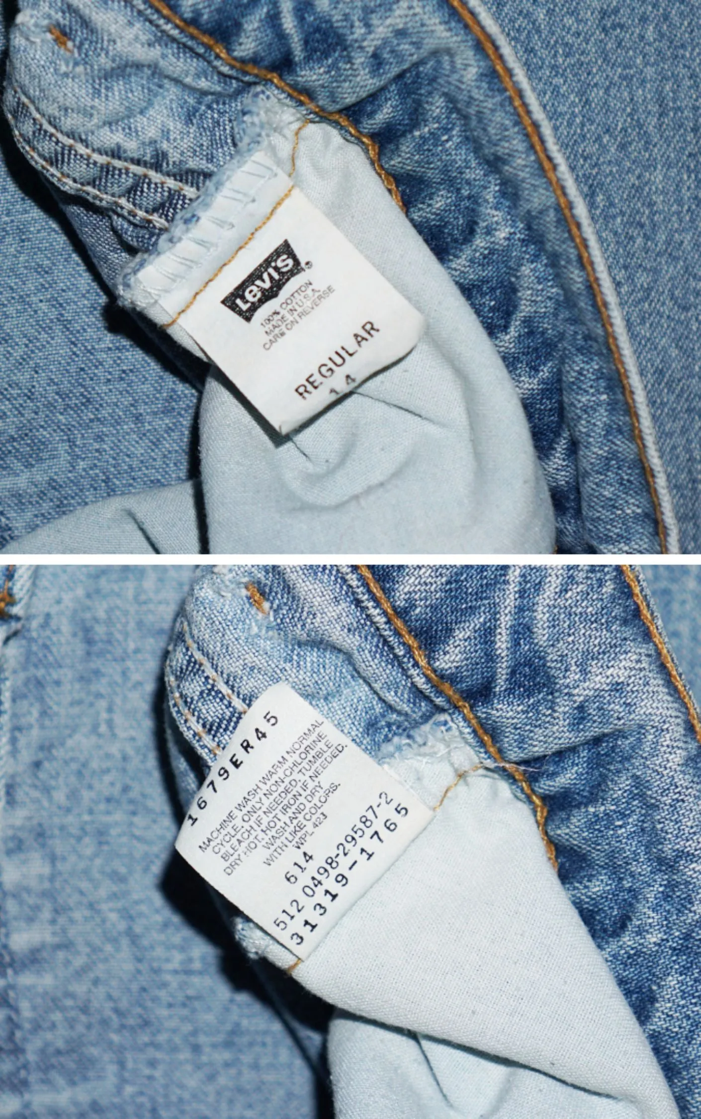 LEVI'S VINTAGE 90s Bootcut Flared Blue Jeans W 25''