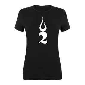 LOGO WOMEN'S BLACK T-SHIRT