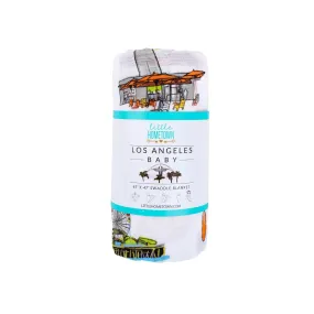 Los Angeles Baby Muslin Swaddle Receiving Blanket