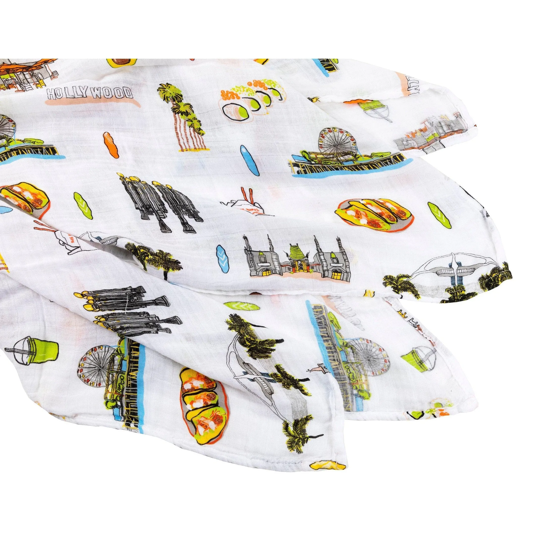 Los Angeles Baby Muslin Swaddle Receiving Blanket