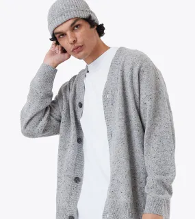 Lowgo Cardigan Grey Flec