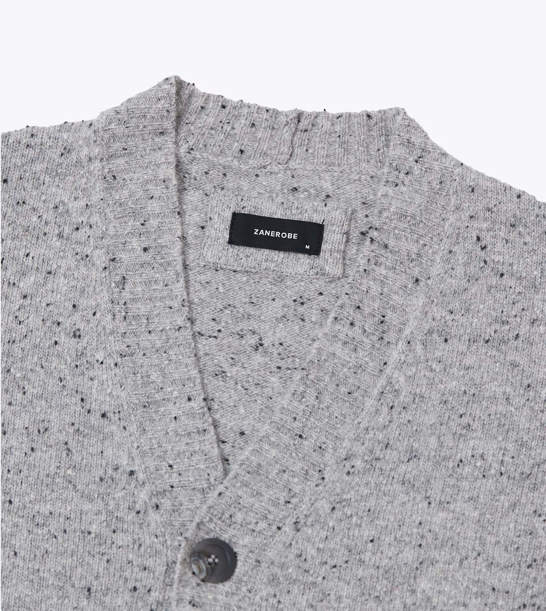Lowgo Cardigan Grey Flec